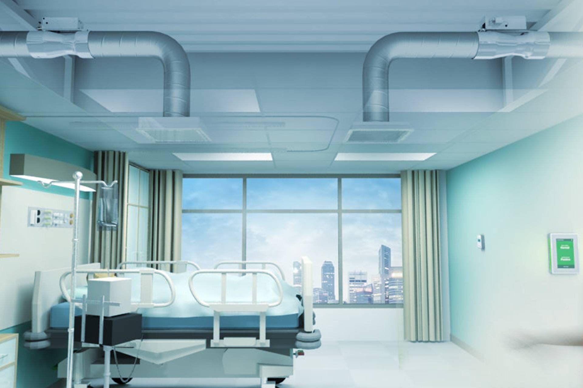 Монтаж вентиляции в госпиталях